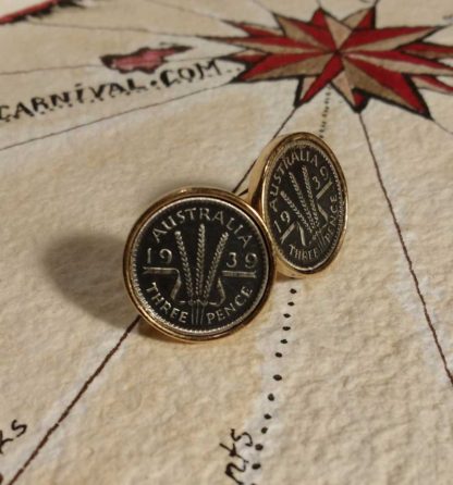 Australian coin cufflinks,