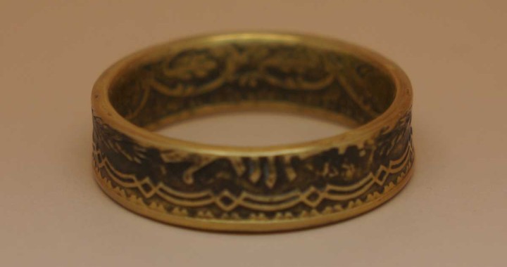 1946 Tunisia 5 Francs coin ring