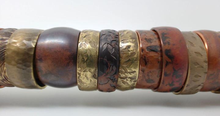 More simple copper and brass finger rings