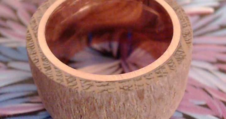 Wooden ring with copper insert made out of Australian silky oak – Part 1
