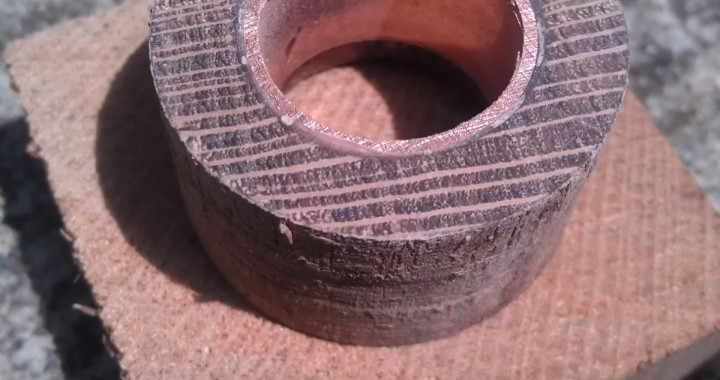 Wooden rings work in progress photos