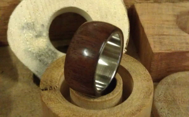 Black African dense wood (Ebony) ring