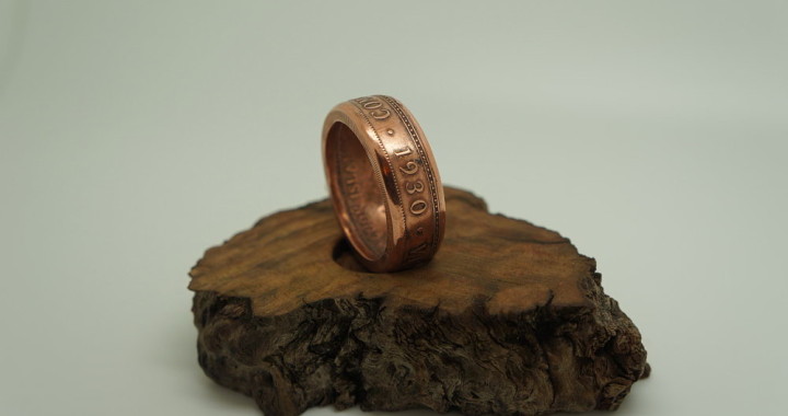 1930 Australian One Penny coin ring
